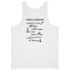 Famous Righties Back Print Tank Top - White back