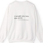 Industrial Revolution Quote Back Print Sweatshirt - White back
