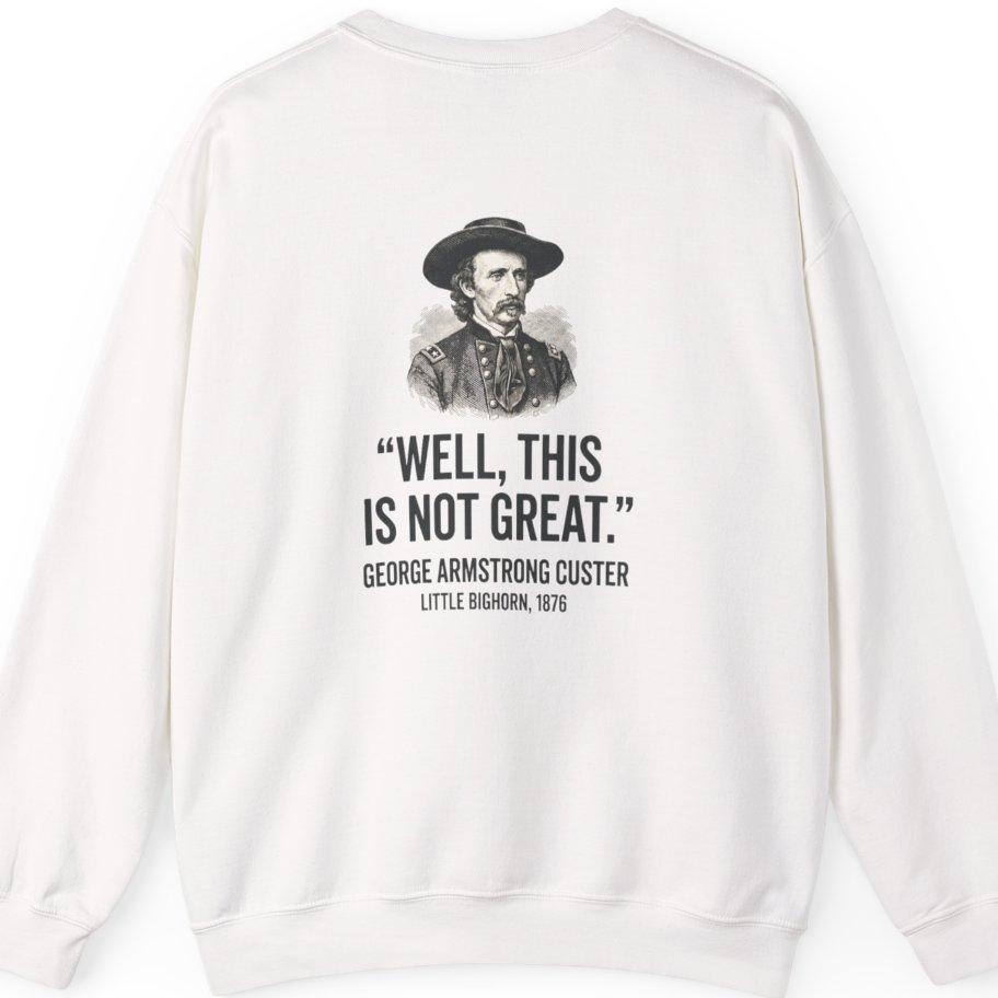 Well This Is Not Great Back Print Sweatshirt - White back