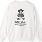 Well This Is Not Great Back Print Sweatshirt - White back