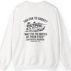 Whites of Their Eyes Bunker Back Print Sweatshirt - White back