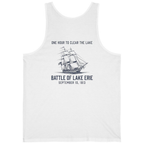 Battle of Lake Erie Back Print Tank Top - White back
