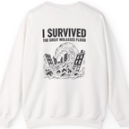 Great Molasses Flood Back Print Sweatshirt - White back