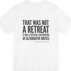 Washington Strategic Relocation Back Print Premium Tee - White back