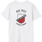 Red Tails 332nd Fighter Group Back Print T-Shirt - White back
