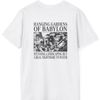 Hanging Gardens Landscaping Back Print T-Shirt - White back