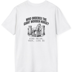 Trojan Wooden Horse Back Print T-Shirt - White back