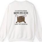 Maritime Cancel Culture Back Print Sweatshirt - White back