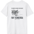 Fort Ticonderoga Ten Minutes Back Print T-Shirt - White back