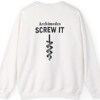 Archimedes Screw It Back Print Sweatshirt - White back