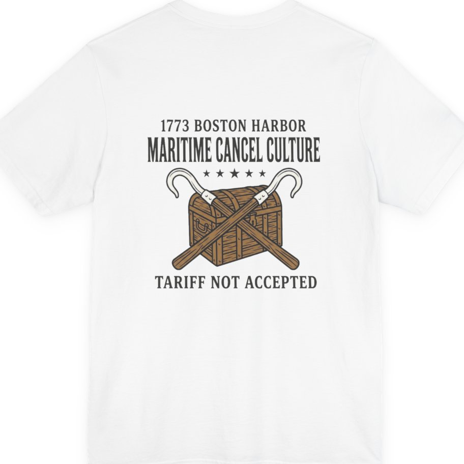 Maritime Cancel Culture Back Print Premium Tee - White back