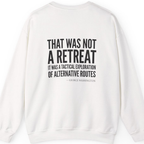 Washington Strategic Relocation Back Print Sweatshirt - White back