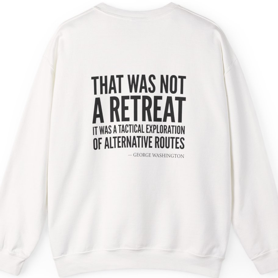 Washington Strategic Relocation Back Print Sweatshirt - White back
