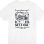 Row To The Next Ship Back Print Premium Tee - White back