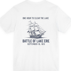 Battle of Lake Erie Back Print Premium Tee - White back