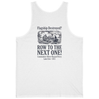 Row To The Next Ship Back Print Tank Top - White back