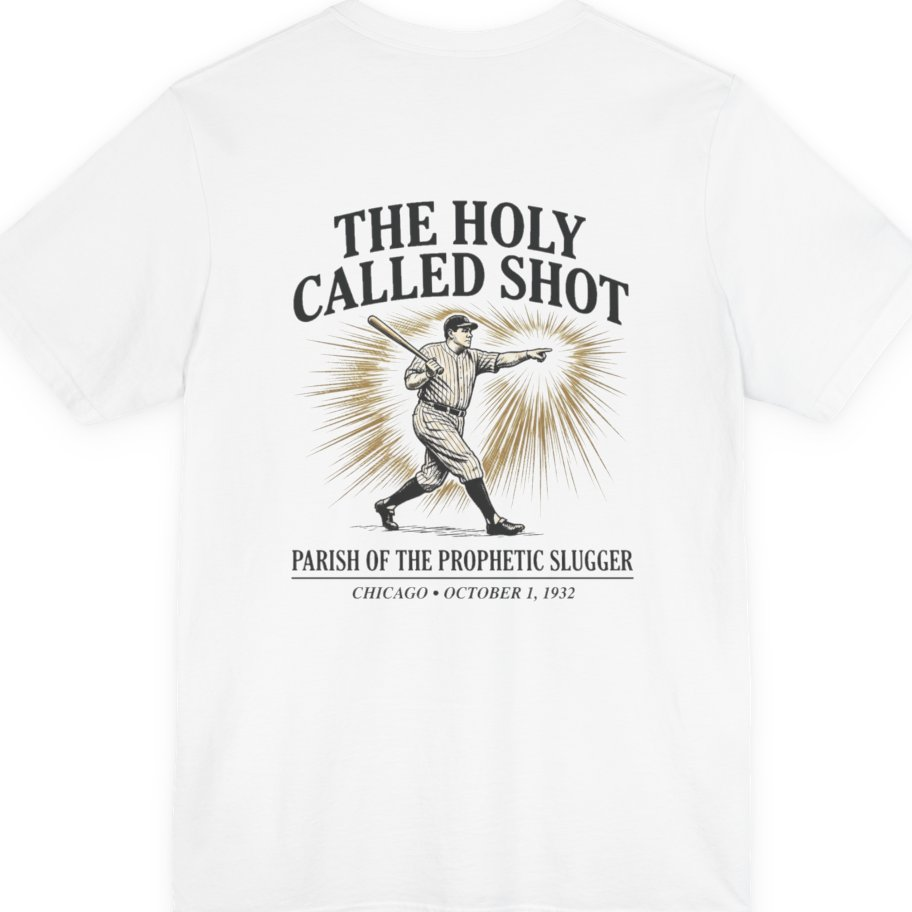 Divine Called Shot Back Print Premium Tee - White back