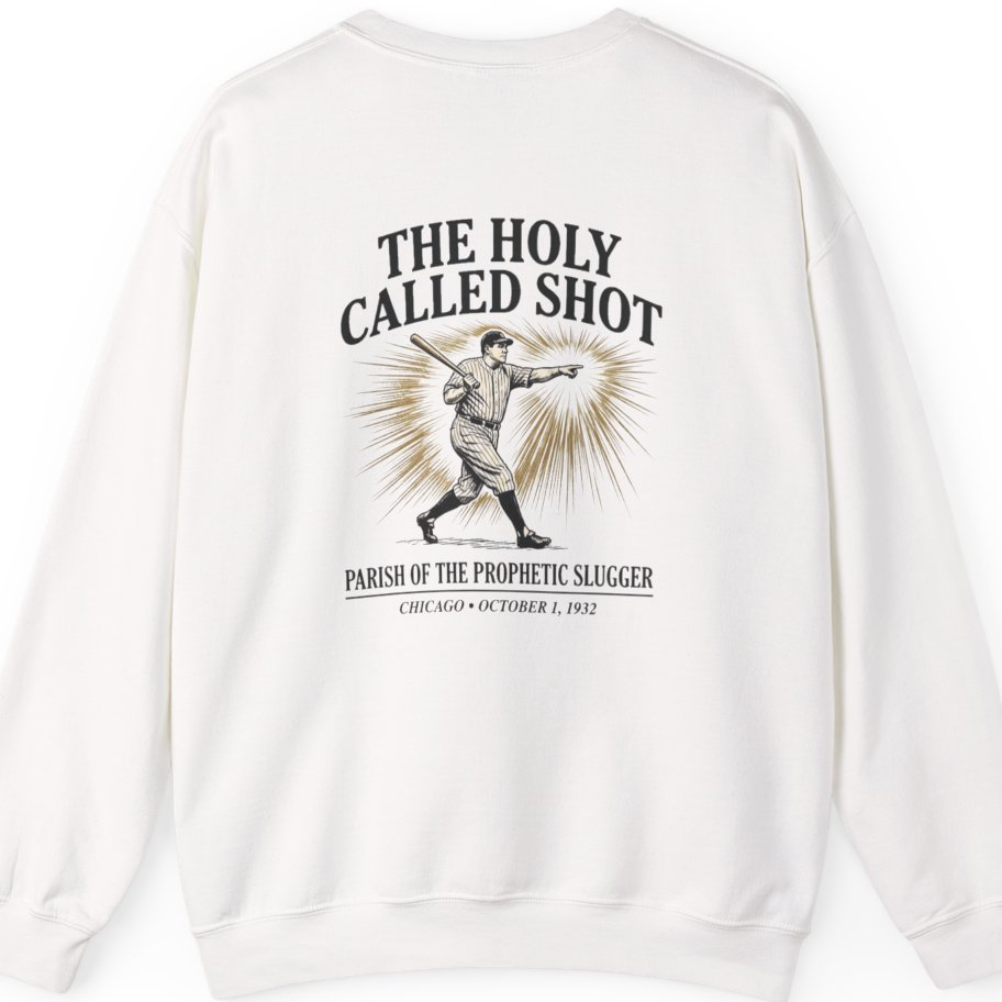 Divine Called Shot Back Print Sweatshirt - White back