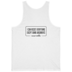 Oscar Wilde Quote Back Print Tank Top - White back