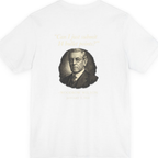 Woodrow Wilson Fourteen Points Procrastination Back Print Premium Tee - White back