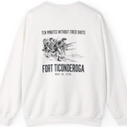 Fort Ticonderoga Ten Minutes Back Print Sweatshirt - White back