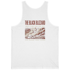 Black Blizzard Dust Tour Back Print Tank Top - White back