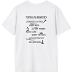 Famous Righties Back Print T-Shirt - White back