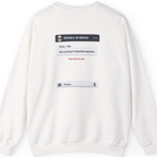 Texas Independence Group Chat Back Print Sweatshirt - White back