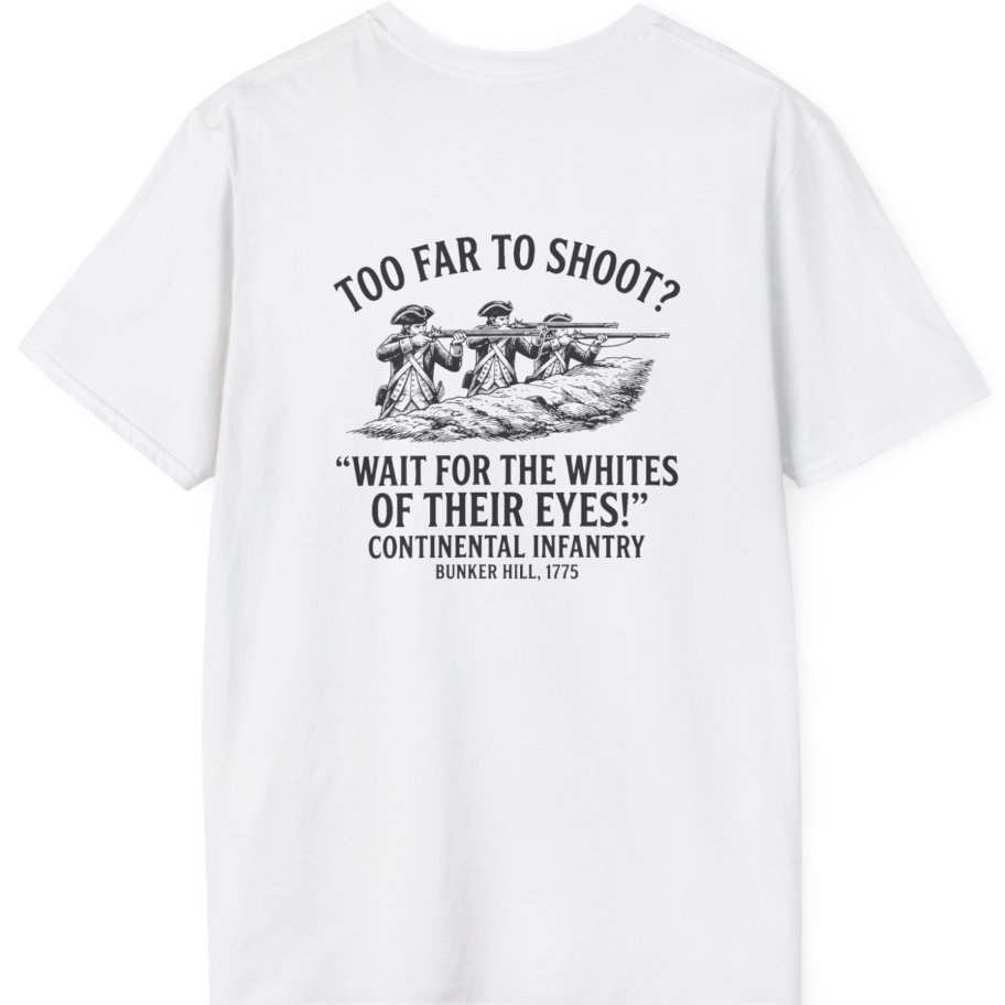 Whites of Their Eyes Bunker Back Print T-Shirt - White back