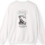 Newton Gravity Anxiety Back Print Sweatshirt - White back