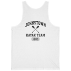 Johnstown Kayak Team Back Print Tank Top - White back