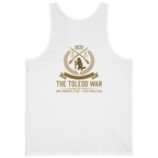 The Toledo War Michigan Volunteer Back Print Tank Top - White back