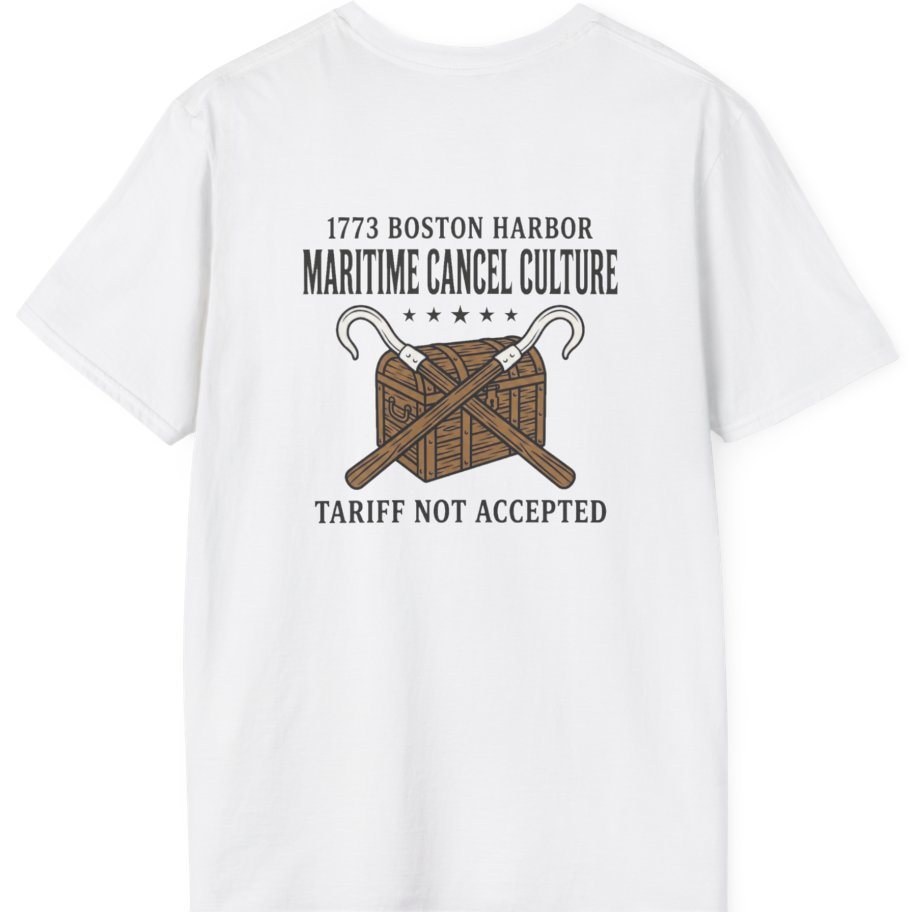 Maritime Cancel Culture Back Print T-Shirt - White back