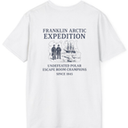 Franklin Arctic Expedition Escape Room Back Print T-Shirt - White back