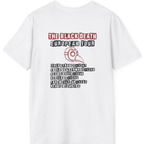 The Black Death European Tour Back Print T-Shirt - White back