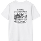 Not Yet Begun To Fight Back Print T-Shirt - White back