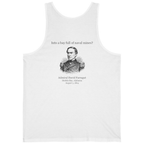 Mobile Bay Minefield Back Print Tank Top - White back