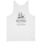 Hms Erebus Arctic Tours Back Print Tank Top - White back