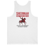 Sherman Deep South Tour Vintage Back Print Tank Top - White back