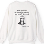 Locke New Opinions Back Print Sweatshirt - White back
