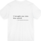 Industrial Revolution Quote Back Print Premium Tee - White back