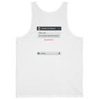 Texas Independence Group Chat Back Print Tank Top - White back