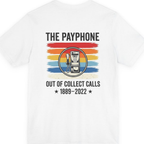 Public Payphone Memorial Back Print Premium Tee - White back