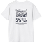 Row To The Next Ship Back Print T-Shirt - White back