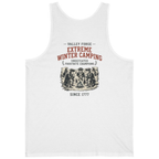 Valley Forge Winter Camping Back Print Tank Top - White back