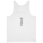 Ancient Rome Was Built On Back Print Tank Top - White back
