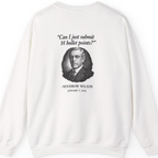 Woodrow Wilson Fourteen Points Procrastination Back Print Sweatshirt - White back