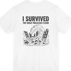 Great Molasses Flood Back Print Premium Tee - White back