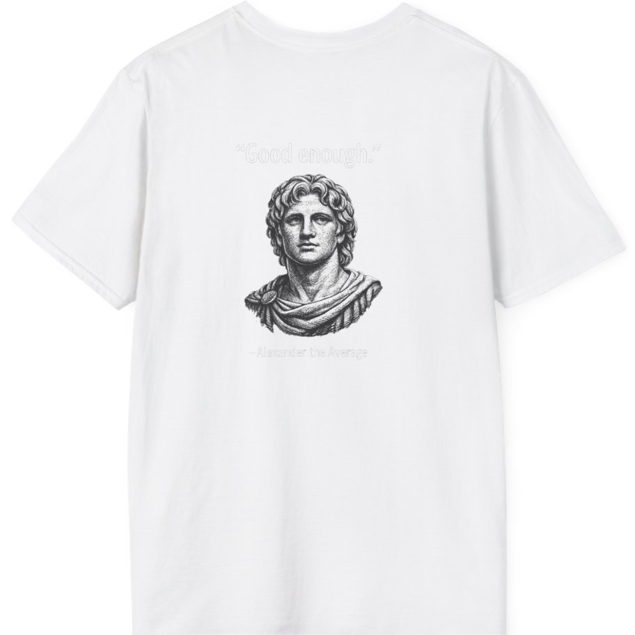 Alexander The Average Good Enough Back Print T-Shirt - White back