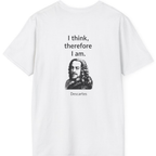 Cogito Ergo Sum Back Print T-Shirt - White back